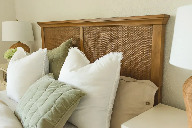 Marsden bed, cane headboard